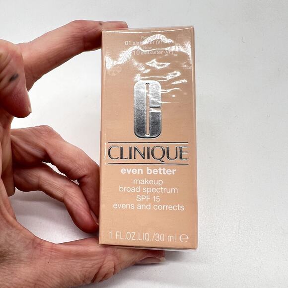CLINIQUE Even Better Makeup CN 10 Alabaster SPF 15 1oz Foundation New Sealed - Picture 9 of 10